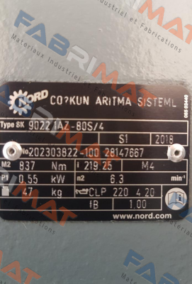 Type: SK 9022 1AZ-80S/4 Nord