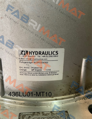 RV 350/204/300 R+L HYDRAULICS