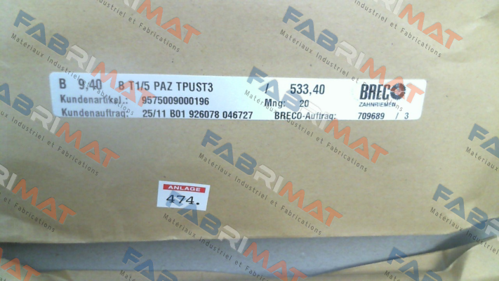 9,4 T1/5/533,4-PAZ (210XL037) Brecoflex