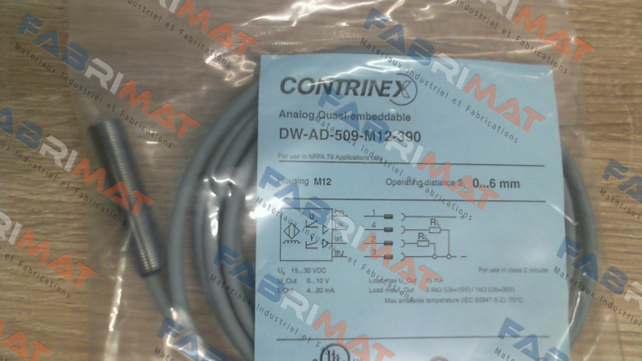 320-020-103 / DW-AD-509-M12-390 Contrinex