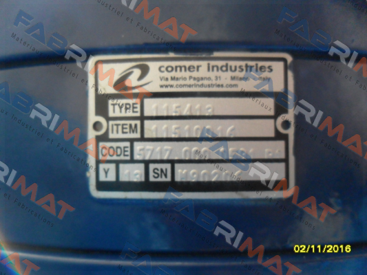 Type 115413 OEM  Comer Industries