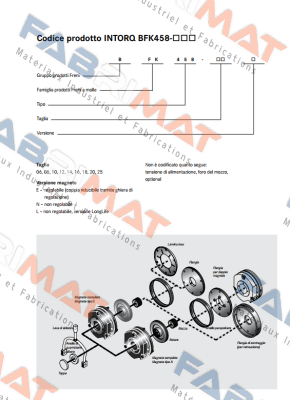 Flange for BFK458-20E Intorq