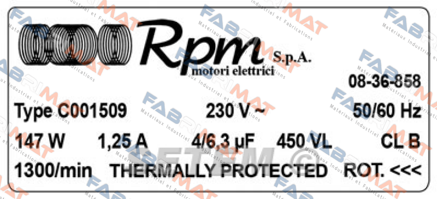 C001509 RPM - Motori elettrici