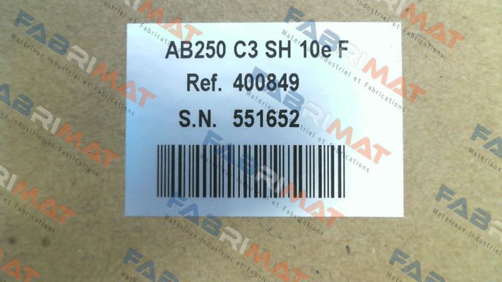 P/N: 400849, Type: AB250 C3 SH 10e F Scaime