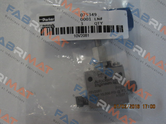 10V2081 Autoclave Engineers (Parker)