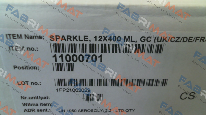 1100 0701 Sparkle (1 pack - 12 pcsX400 ML) Chemsearch