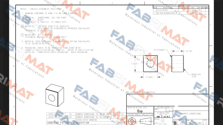 0206119-70-10-CUSTOM1  Sorbothane