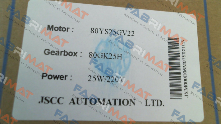 80GK25H JSCC AUTOMATION CO., LTD.