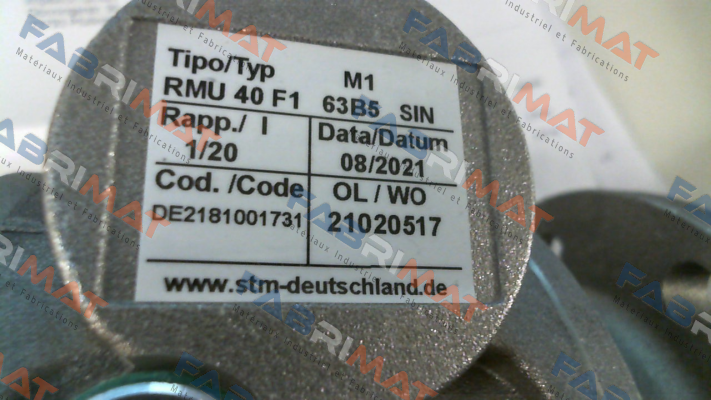 RMU 40 F1 1/20 63B14 SIN Stm