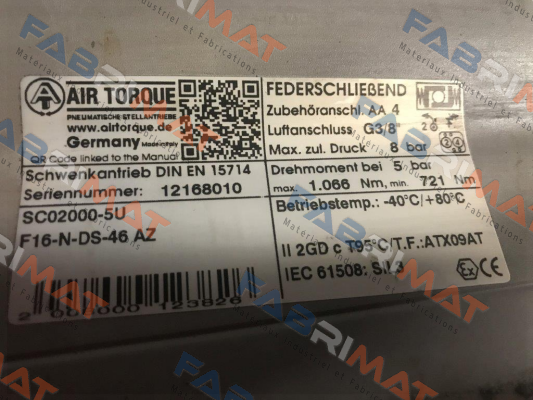 ES4G02000U Air Torque