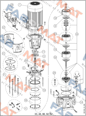 KL01AC0 / Type: KIT TEN D22 Q1BEGG+OR SV HC Lowara