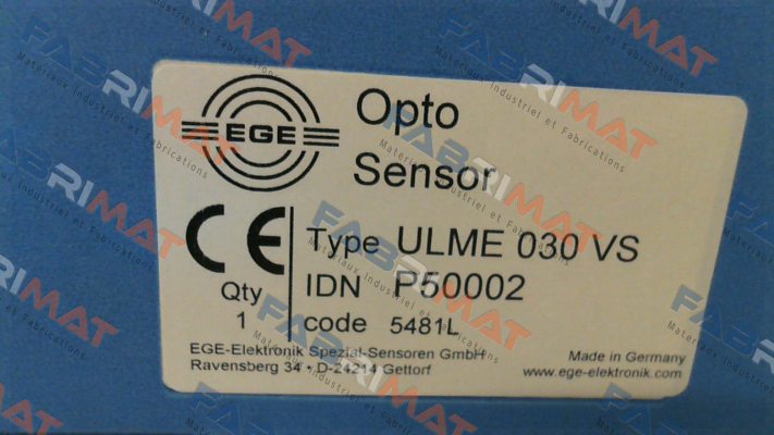 p/n: P50002, Type: ULME 030 VS Ege