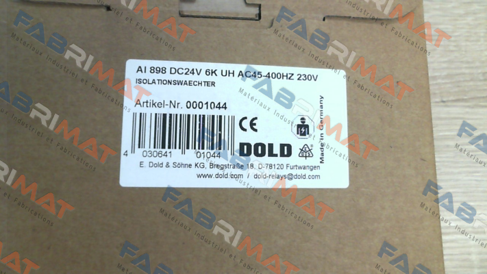 0001044 / AI 898 DC24V 6K UH AC45-400HZ 230V Dold