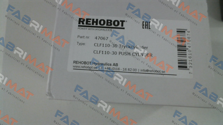 p/n: 47067, Type: CLF110-30 Rehobot