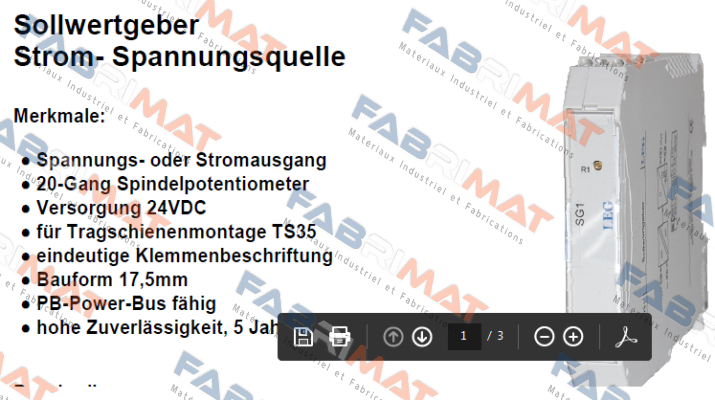 SG1  LEG Industrie Elektronik