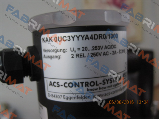 KAK 0 U C 3 YYY A4 D R 0/1.000mm Acs Control-System