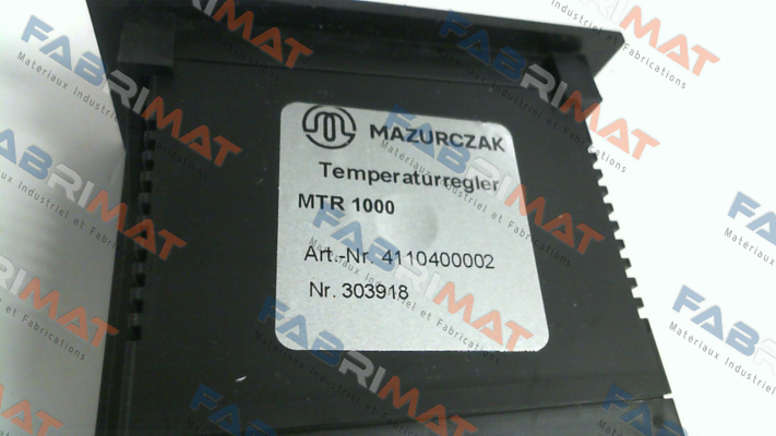 P/N: 4110400002, Type: MTR 1000 Mazurczak