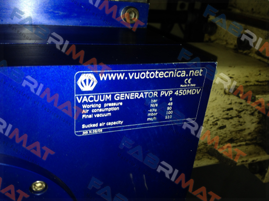 PVP 450 MDV - not available, alternative - VU PVP450MD  Vuototecnica