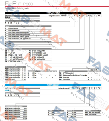 FHP-500-3-V-A-F7-A10-S-P01 MP Filtri