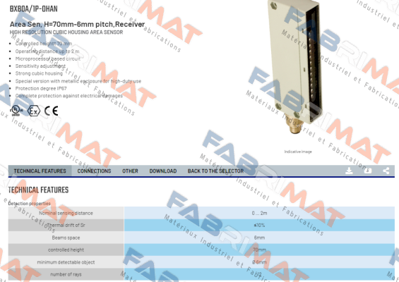 BX80A/1P-0HAN Micro Detectors / Diell