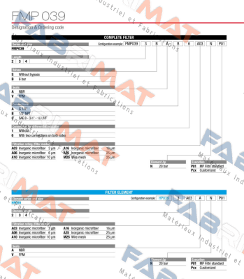 FMP-039-2-S-V-A-6-M25-N-P01 MP Filtri