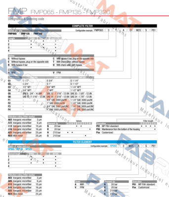 FMP-065-1-S-A-G1-A10-H-P01 MP Filtri