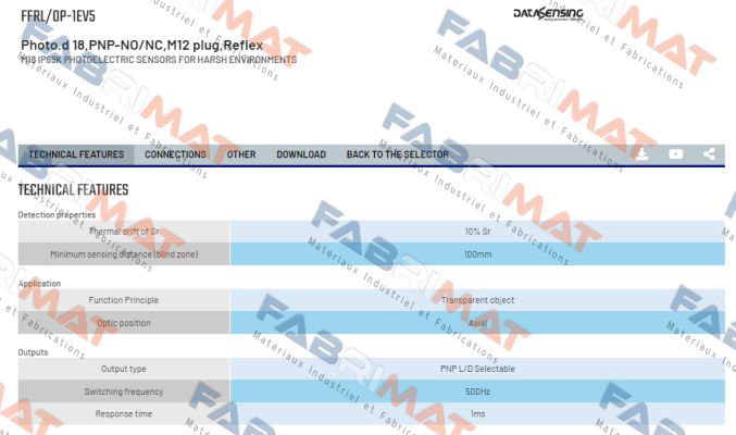 FFRL/0P-1EV5 Micro Detectors / Diell