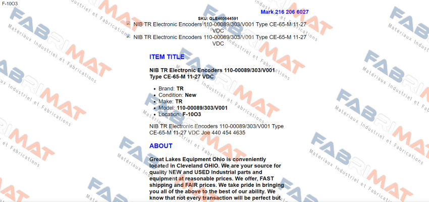 110-00089 TR Electronic