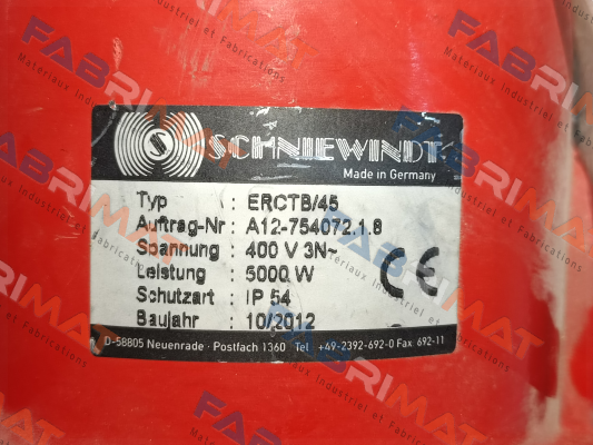 ERCTB/45 400V Schniewindt