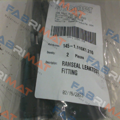 RC 145 Model 1115x1210 Ramer Products