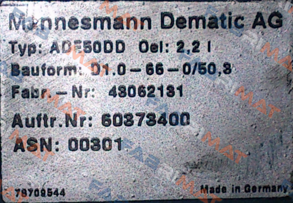 ADE50DD ZBA90 A4 B020  Demag