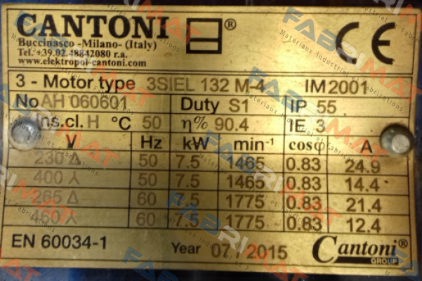 DS-Motor 3 SIEL 132 M-4 Cantoni