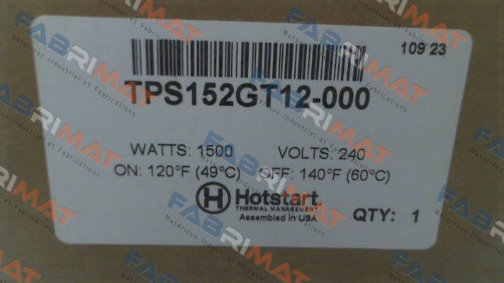 TPS152GT12-000 Hotstart