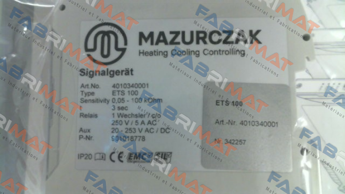 P/N: 4010340001, Type ETS 100 Mazurczak